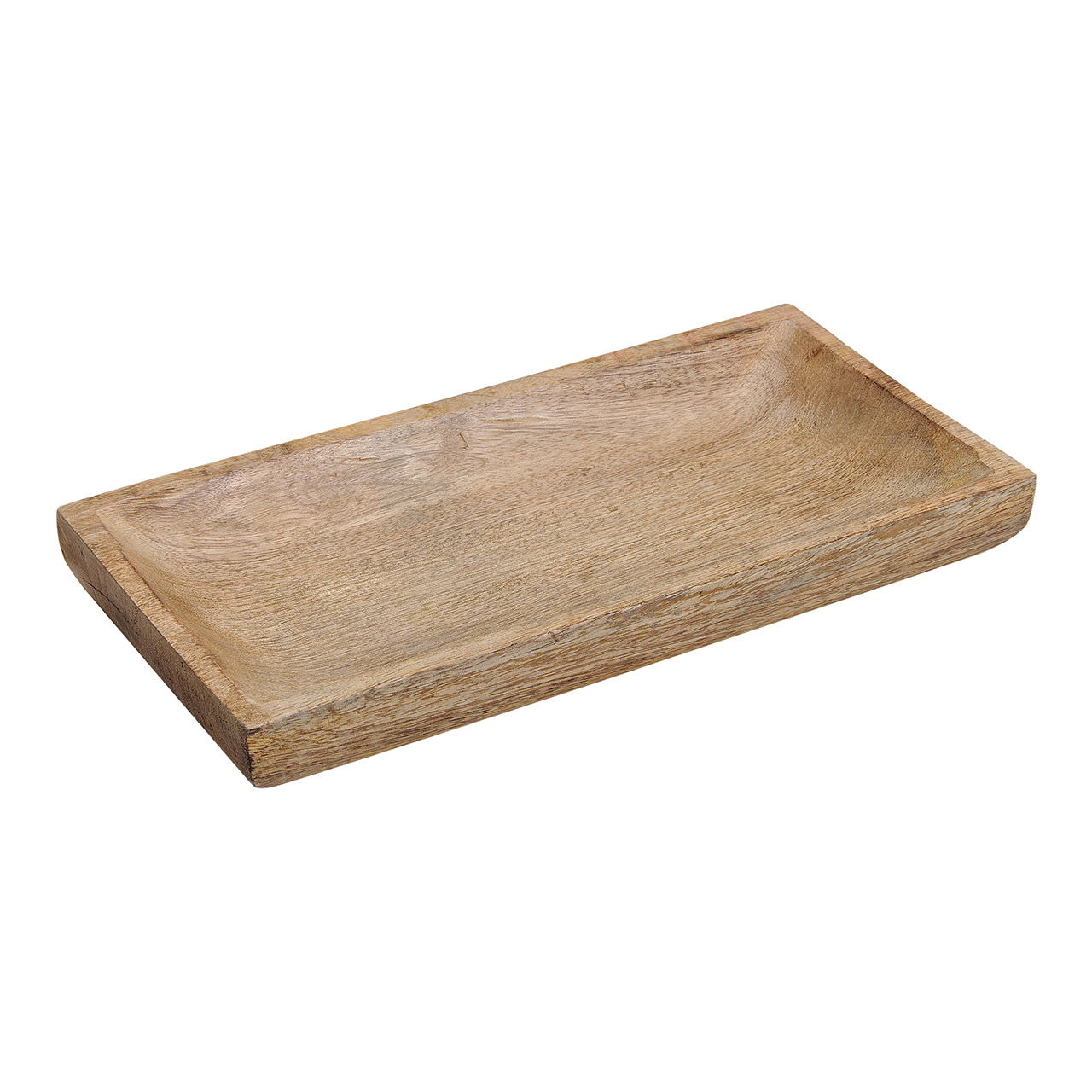 Decoratieve schaal van mangohout Bruin (B/H/D) 31x4x15cm