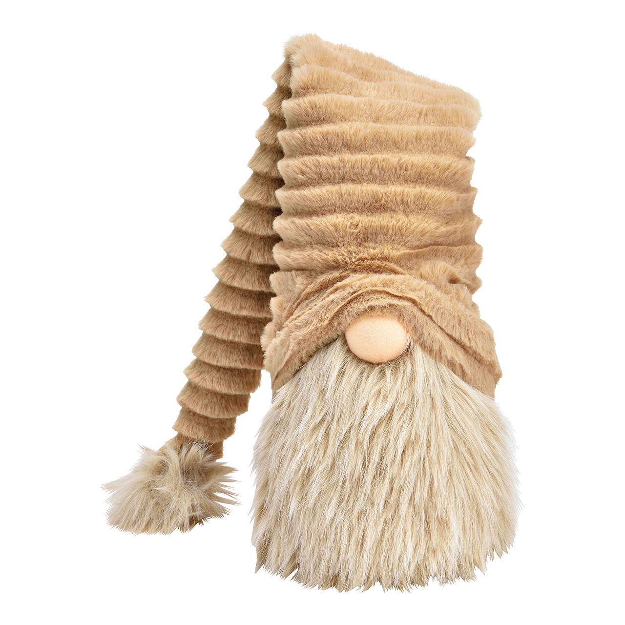 Gnomo de tela beige (A/A/P) 18x23x13cm