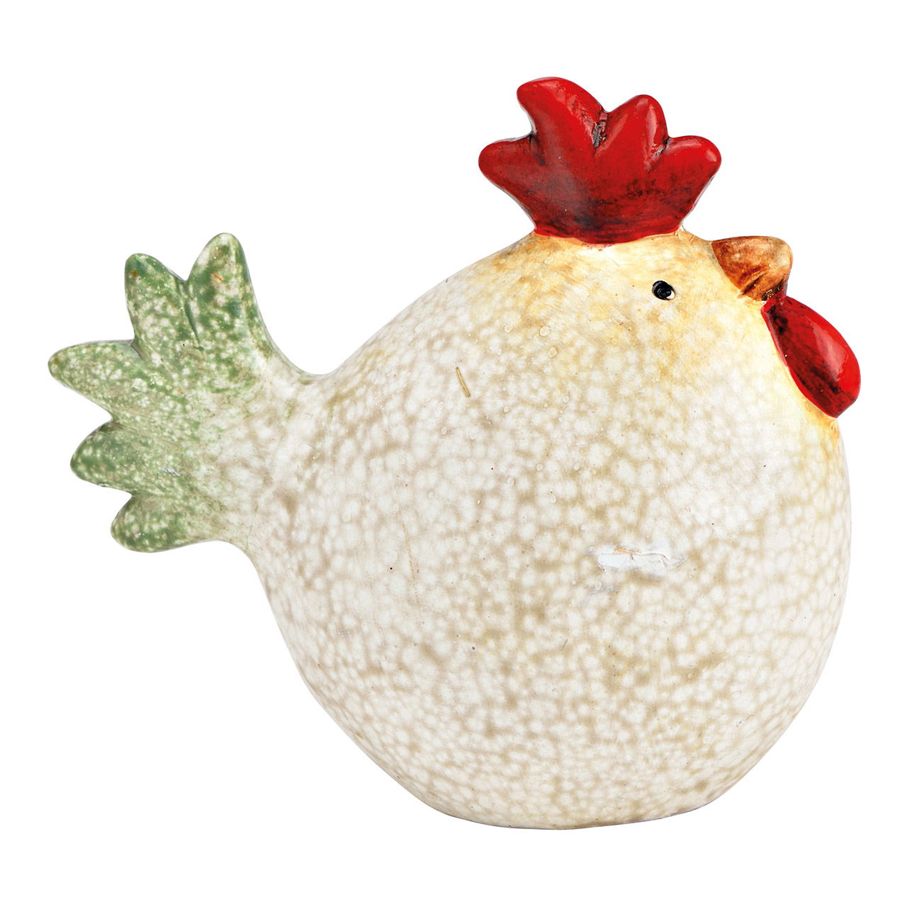 Huhn aus Ton bunt (B/H/T) 11x10x6cm