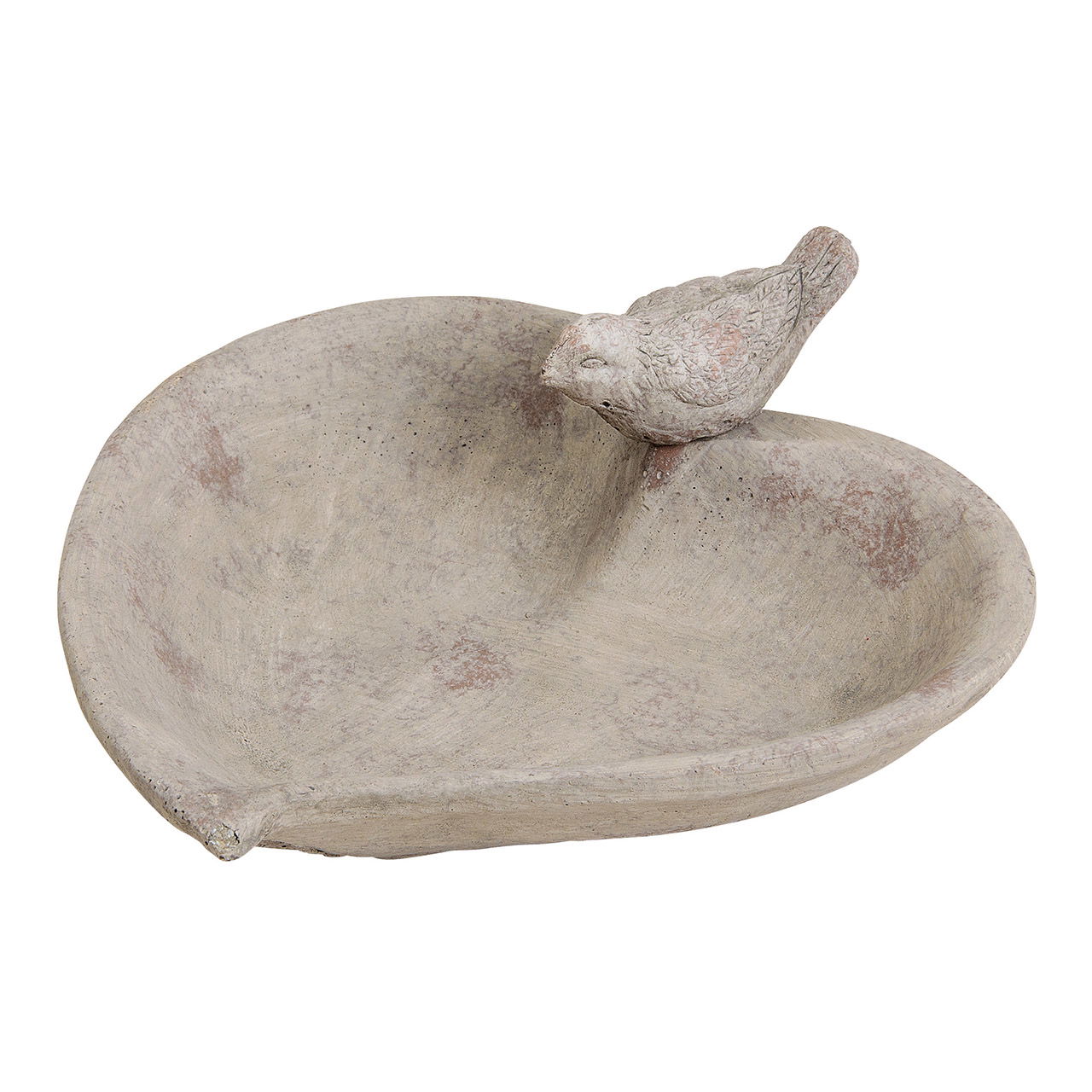 Mangeoire pour oiseaux Cœur en argile Gris (L/H/P) 16x10x26cm