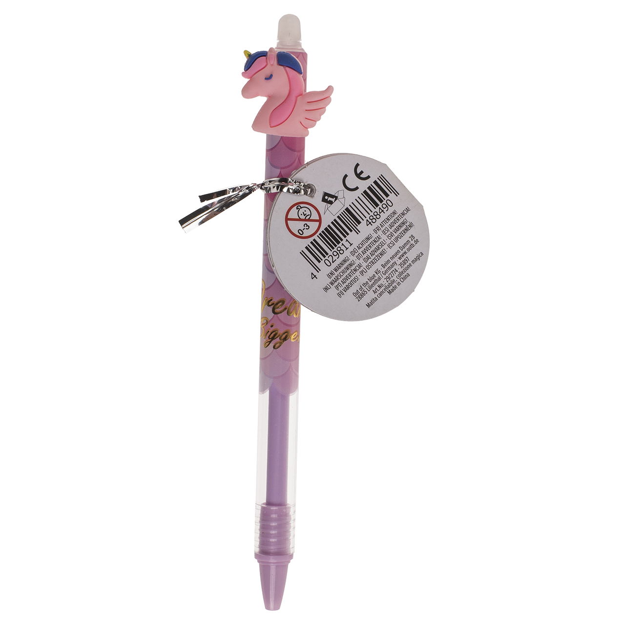 Stylo effaçable Megical Collection en plastique, 6x, Coloré (L/H/P) 1x14x1cm 36 pcs. en présentoir