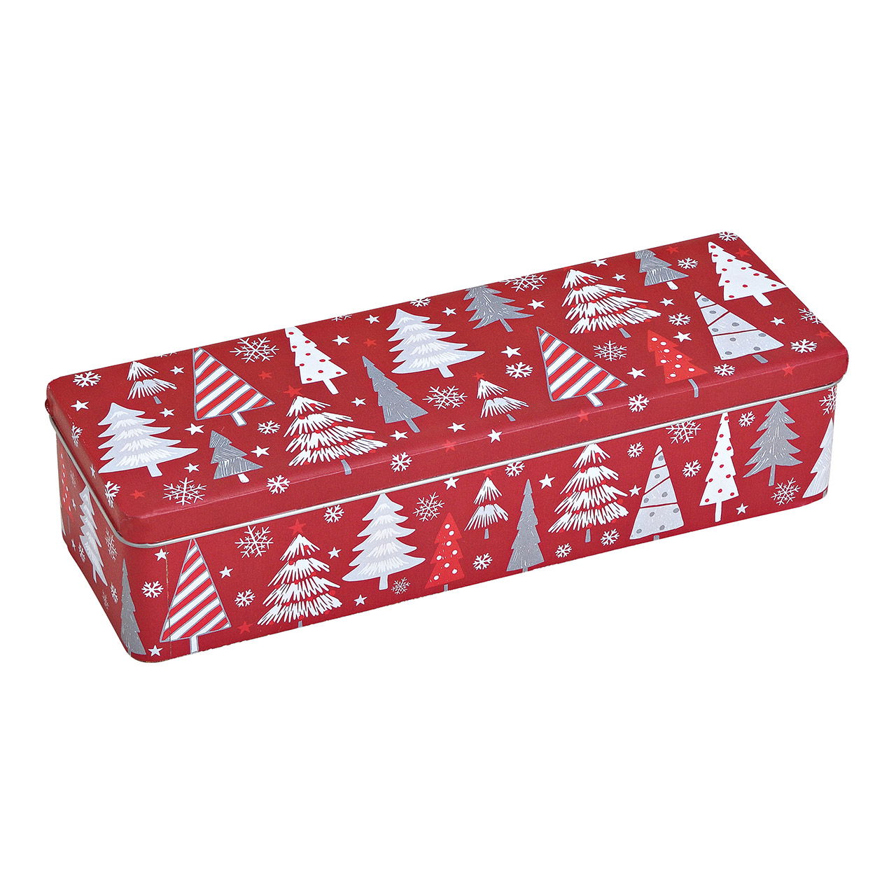 Albero di Natale di latta in metallo rosso (L/H/D) 29x7x10cm