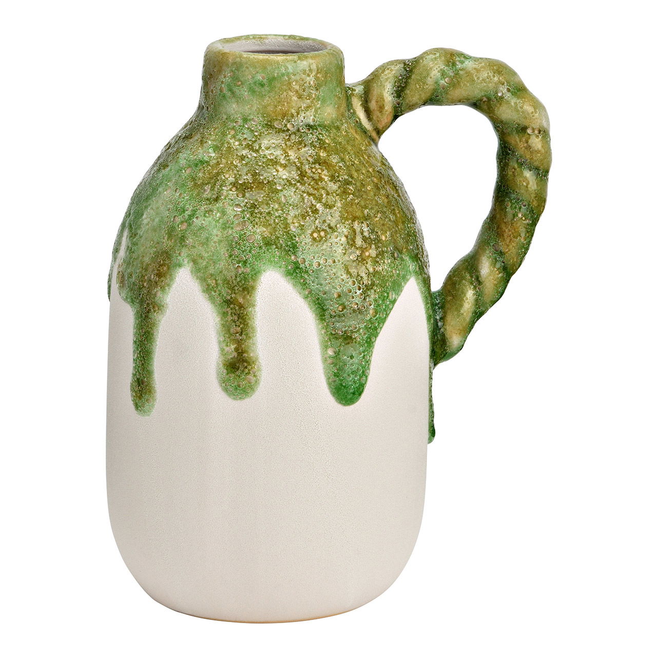 Vitrinekan, groen (B/H/D) 14x18x10cm