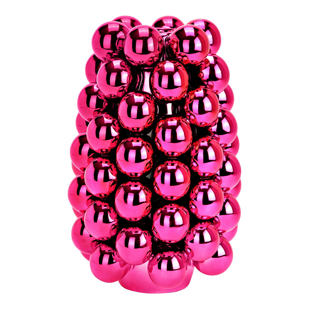 Vase Bubble aus Porzellan, Pink/Rosa (B/H/T) 16x24x16cm