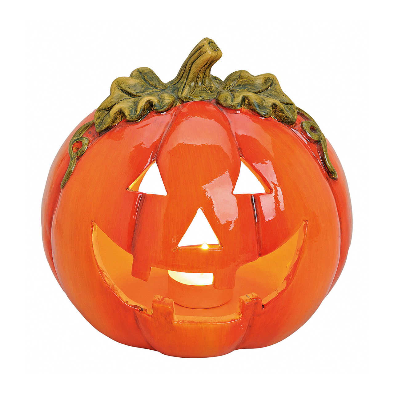 Zucca lanterna in argilla, L18 x P17 x H17 cm