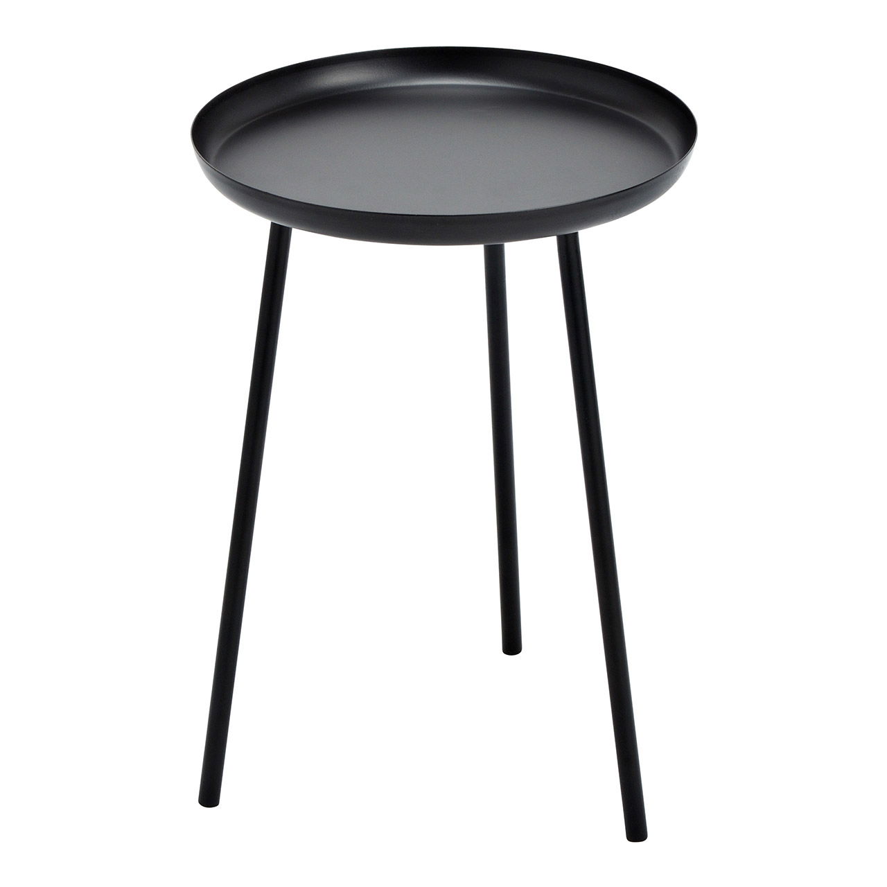 Table en métal noir (L/H/P) 28x39x28cm