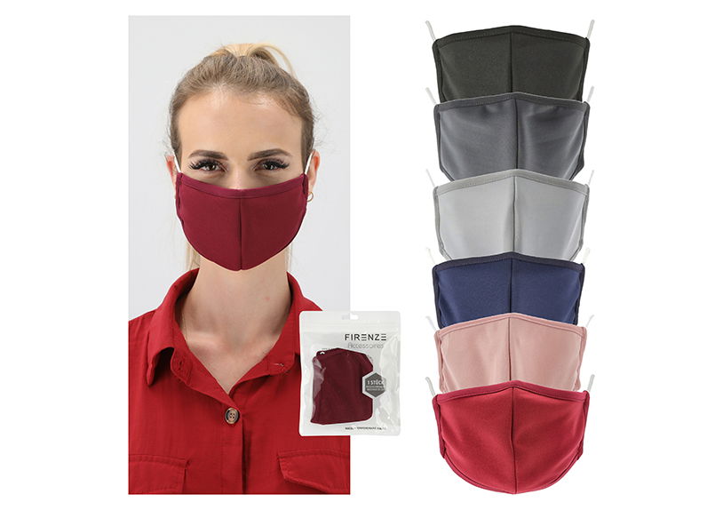 Maschera bocca-naso in poliestere Colorato, UNI 6 pieghe, (H) 12 cm