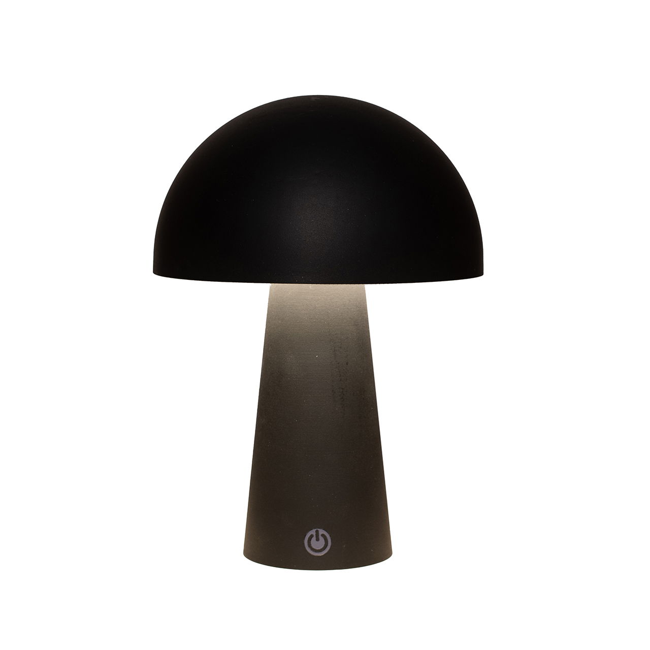 Lampe de table IP44 ronde, LED incklusiv 80cm câble USB en plastique, noir (L/H/P) 15x21x15cm