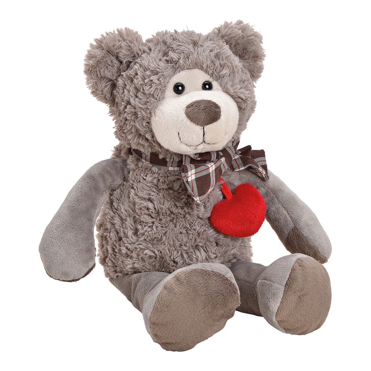 Oso de peluche gris (A/A/D) 16x23x24cm